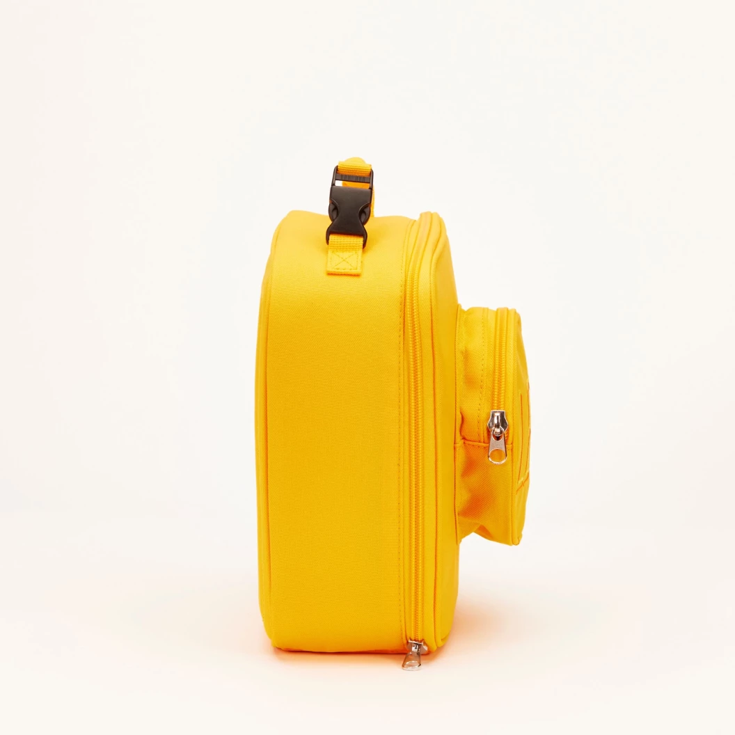 Lunchtas in de vorm van een steen - vurig oranje