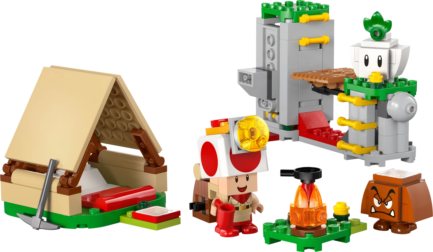 Toad-baas' kampeerplaats