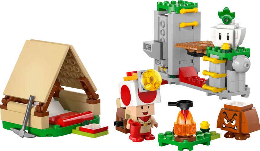 Toad-baas' kampeerplaats