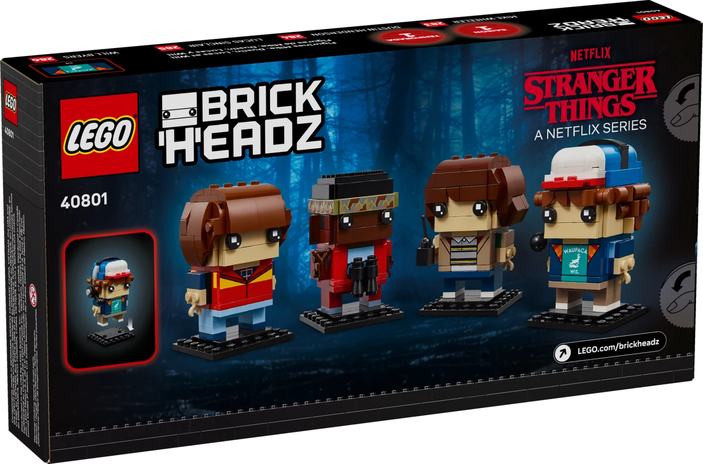Mike, Dustin, Lucas en Will figuren