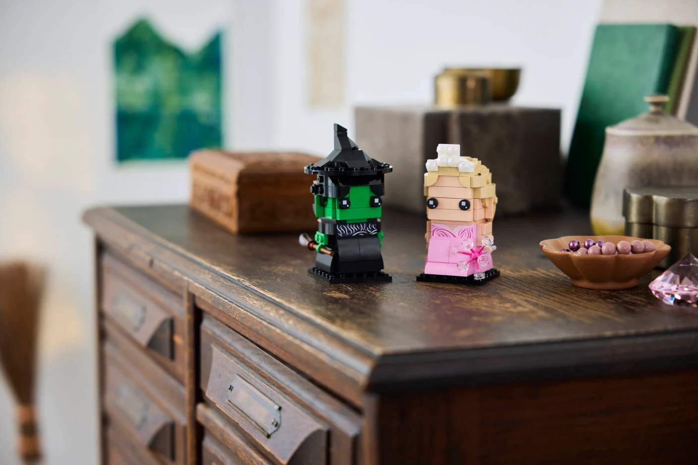 Elphaba en Glinda figuren