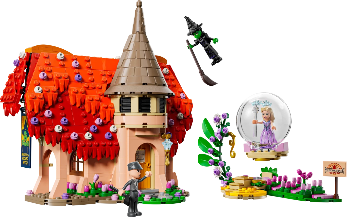 Glinda en Elphaba bezoeken Munchkinland