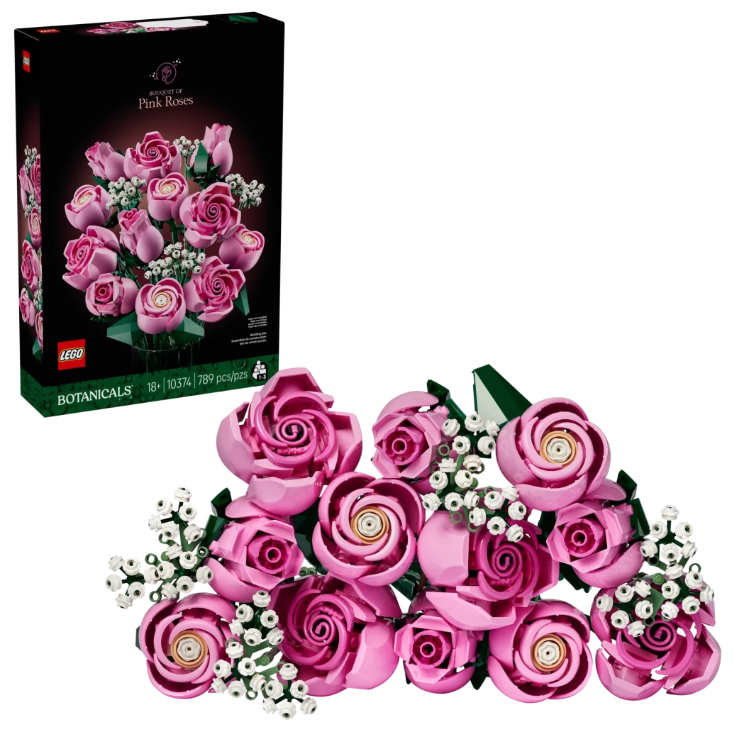 Roze rozenboeket
