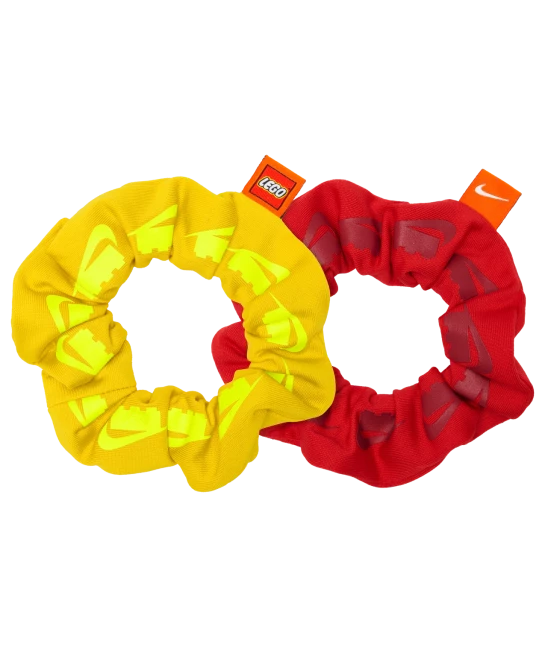 Nike x LEGO collectie haarelastieken met stof (2 stuks)