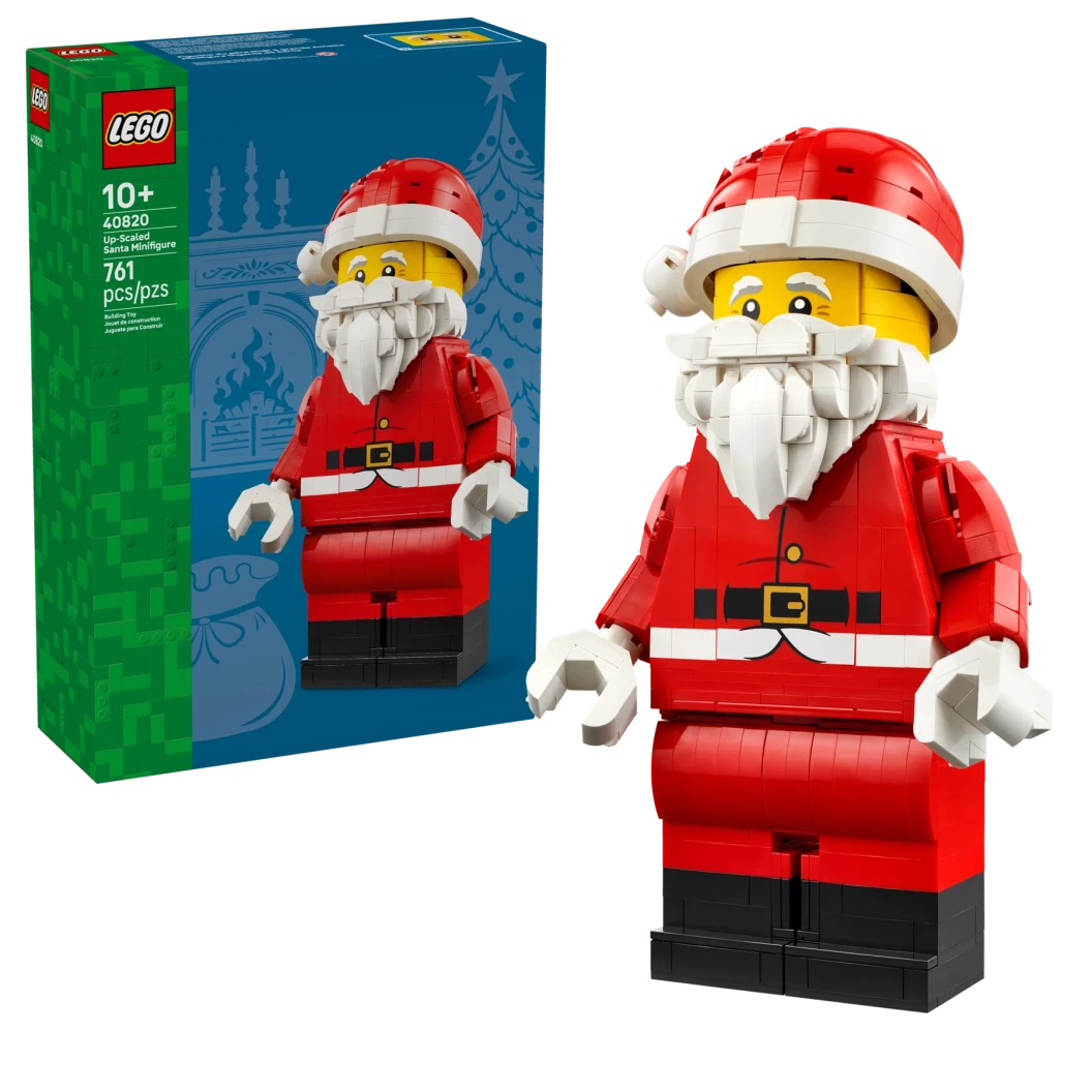 Grote minifiguur van de Kerstman