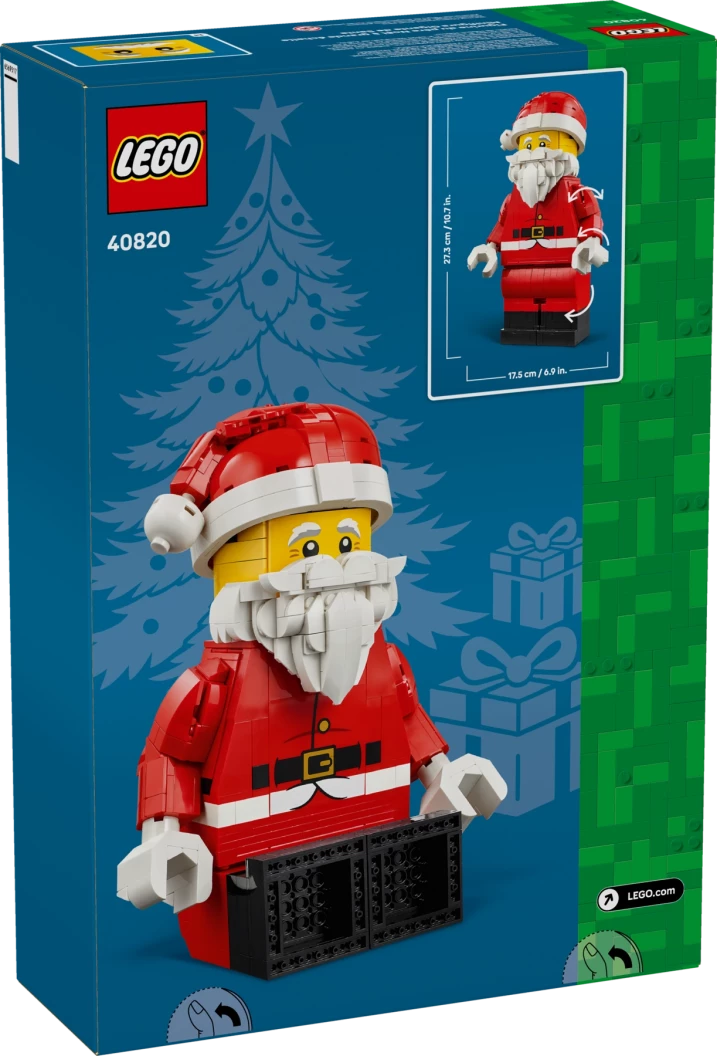 Grote minifiguur van de Kerstman