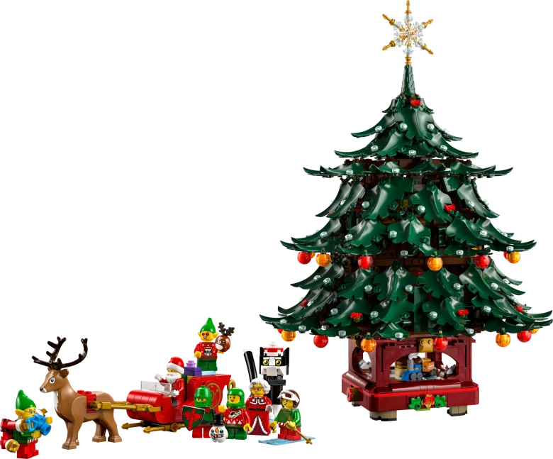 Decoratieve kerstboom voor het hele gezin