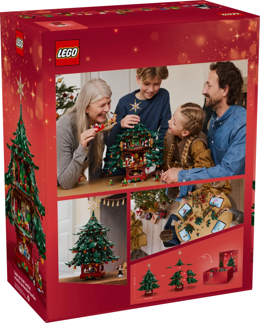 Decoratieve kerstboom voor het hele gezin