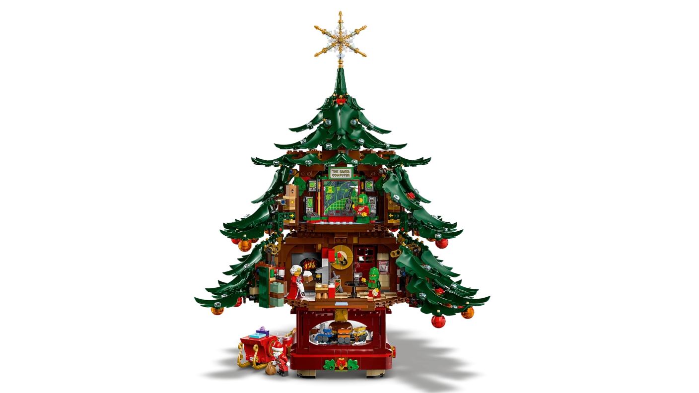 Decoratieve kerstboom voor het hele gezin