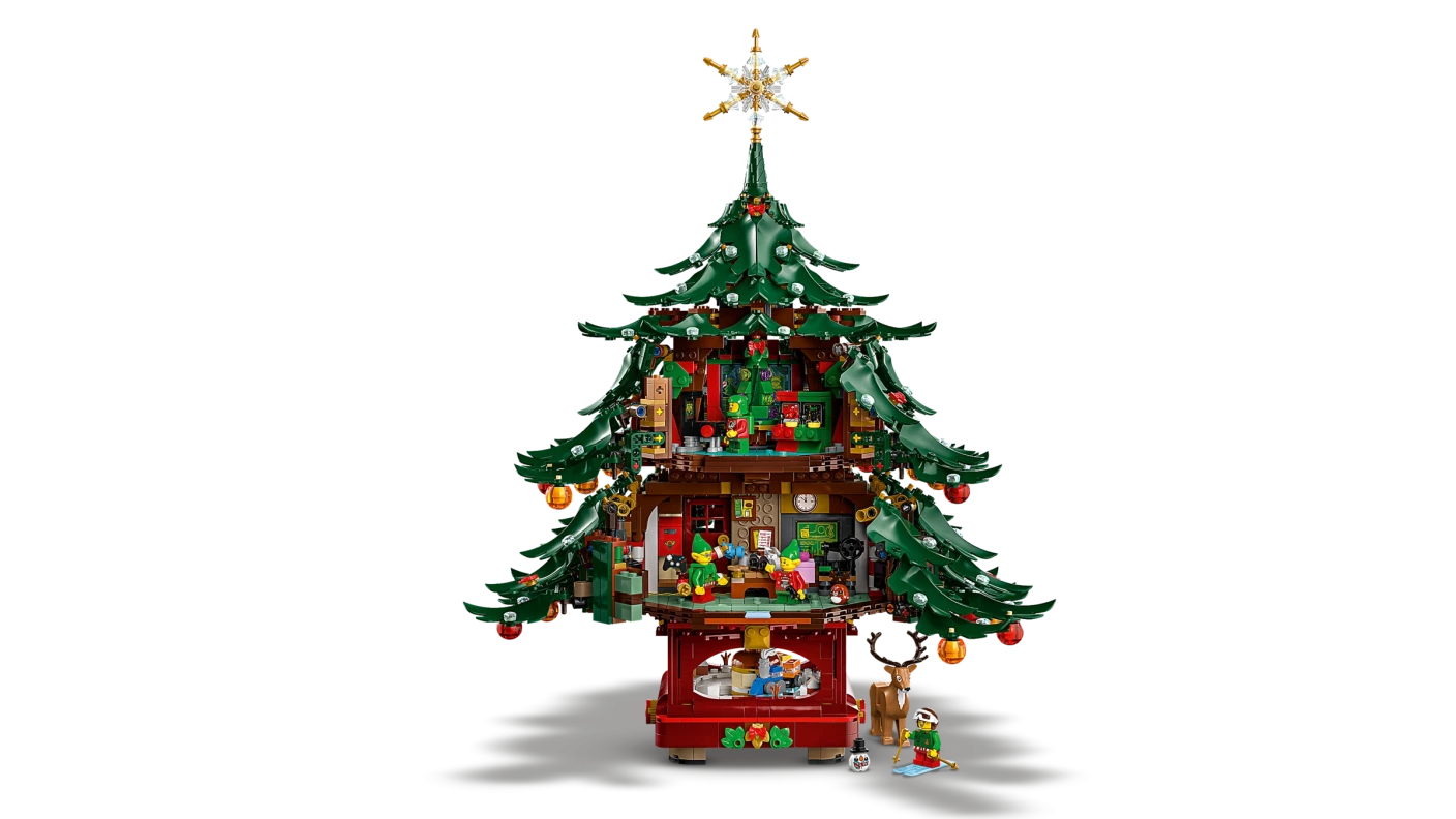 Decoratieve kerstboom voor het hele gezin