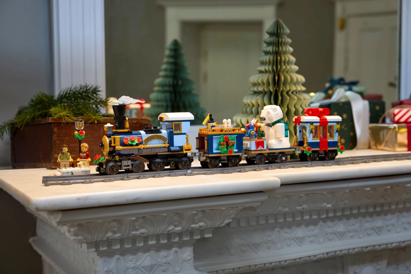 Feestelijke kersttrein