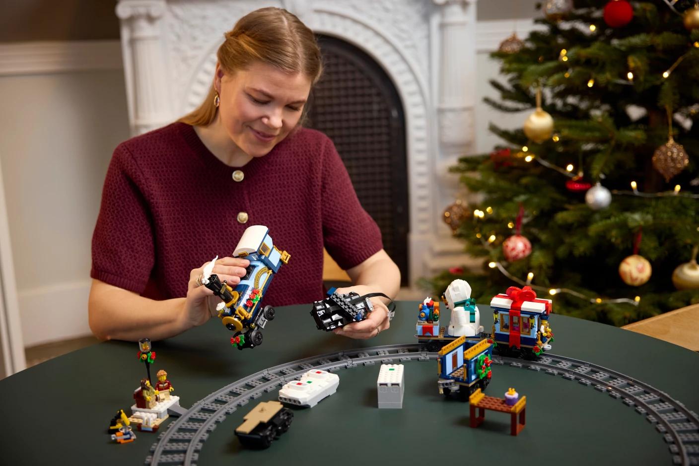 Feestelijke kersttrein