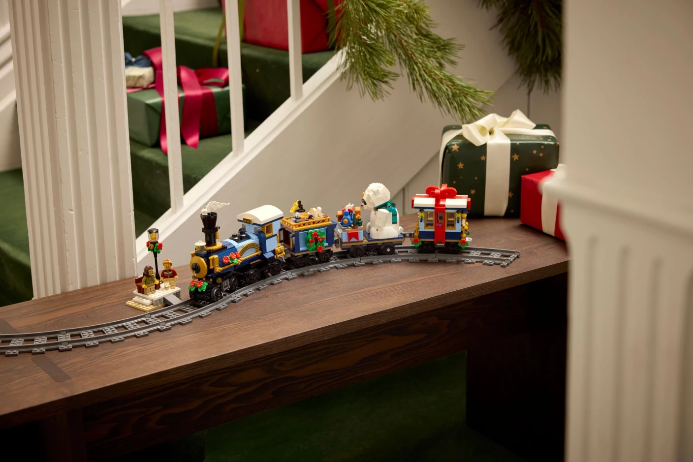 Feestelijke kersttrein