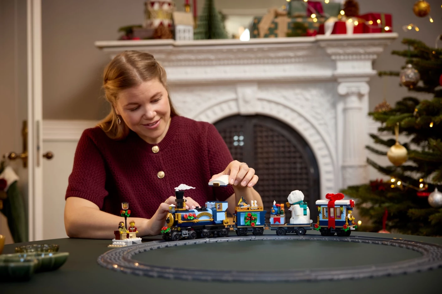 Feestelijke kersttrein