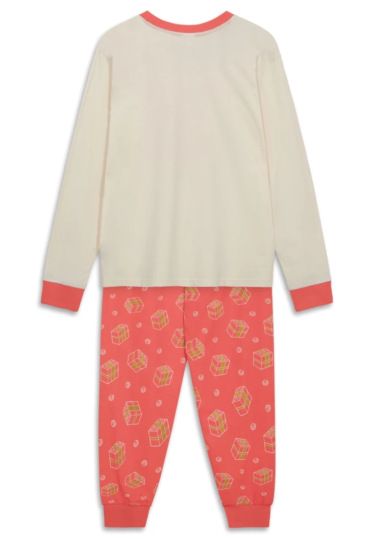 Kerstpyjama voor volwassenen – gebroken wit