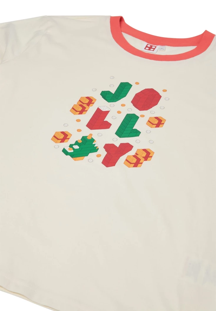 Kerstpyjama voor volwassenen – gebroken wit