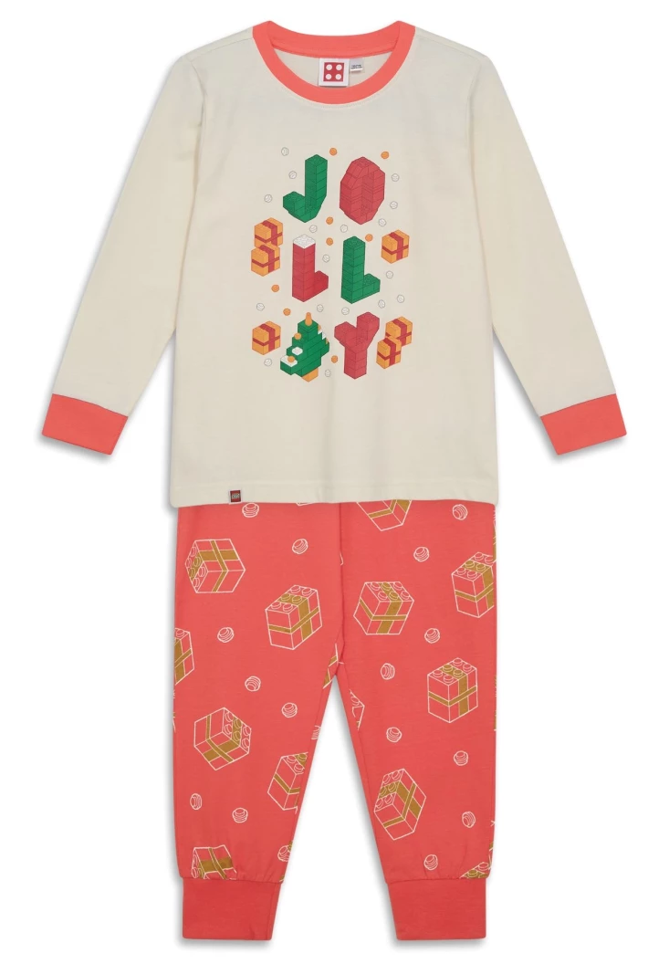 Kerstpyjama voor kinderen – gebroken wit