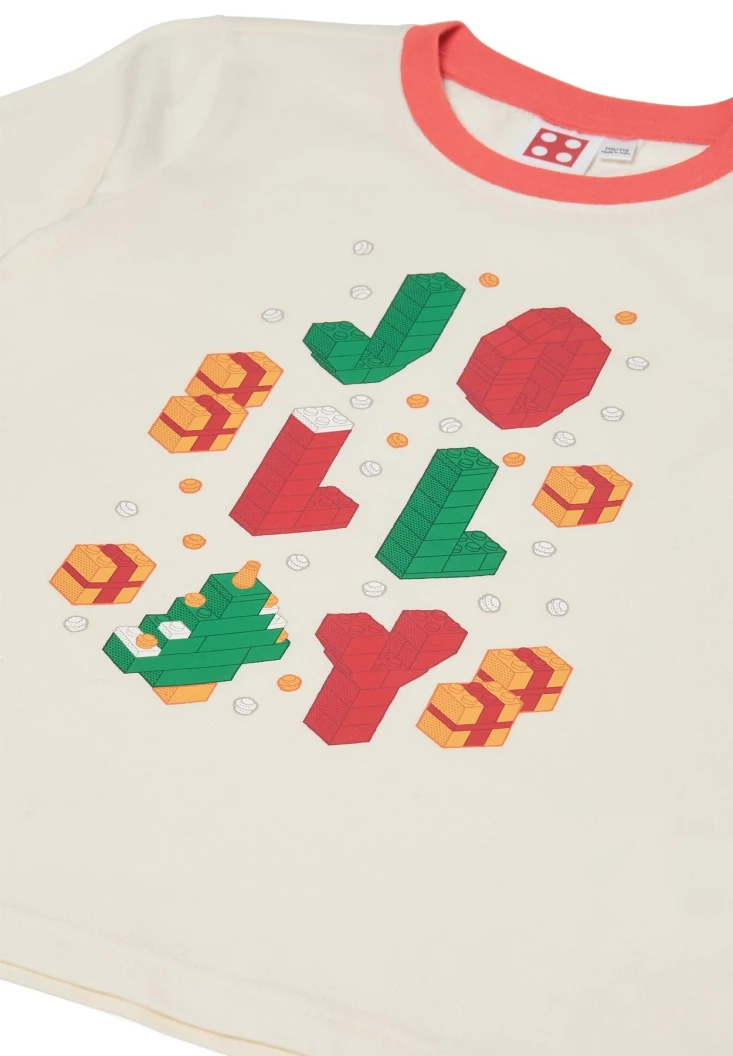 Kerstpyjama voor kinderen – gebroken wit