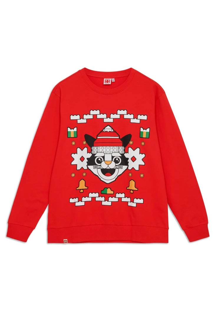 Kerstsweatshirt voor volwassenen – rood