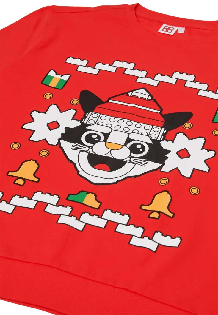 Kerstsweatshirt voor volwassenen – rood