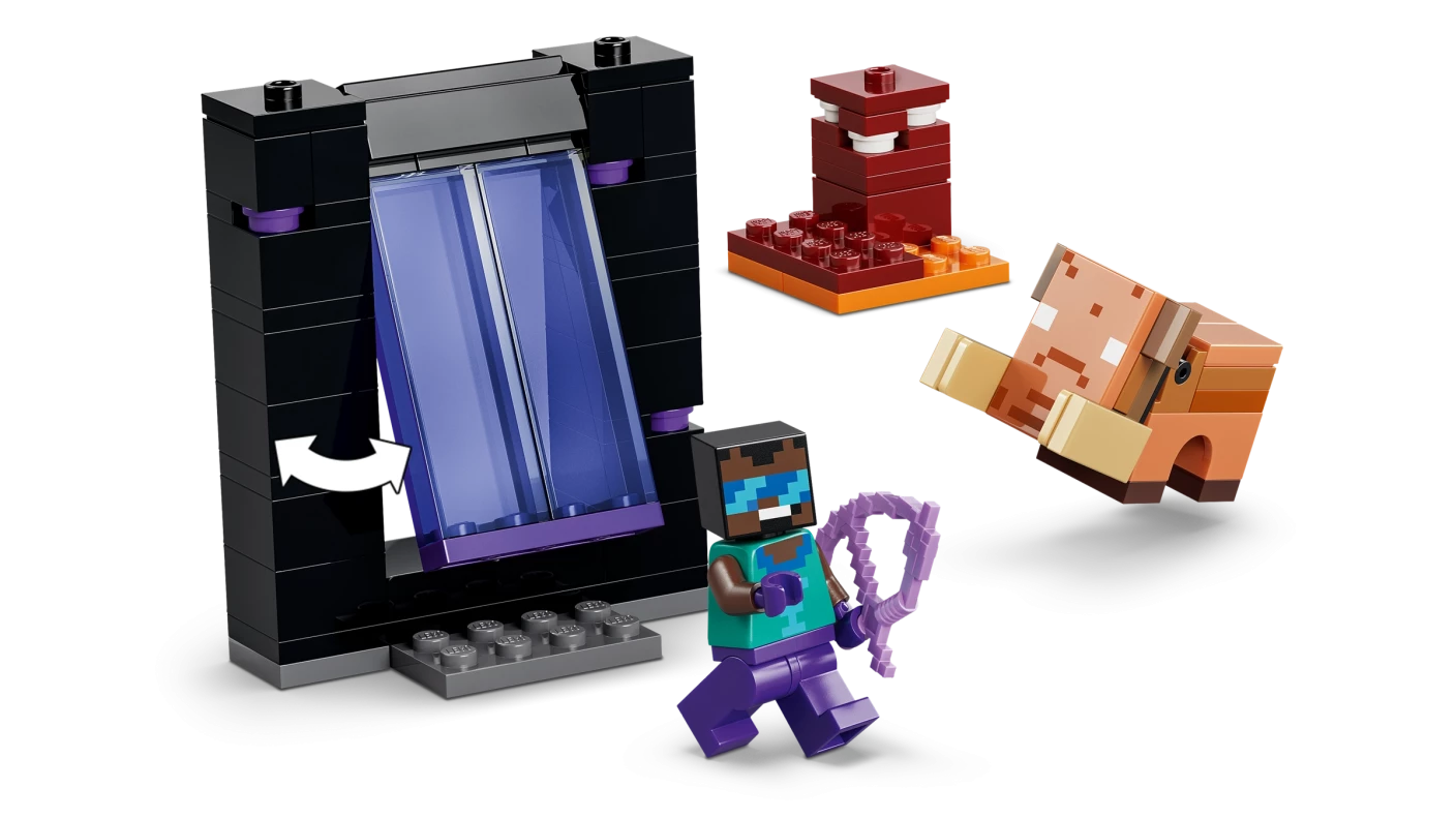 Reis naar de Nether en het End-portaal