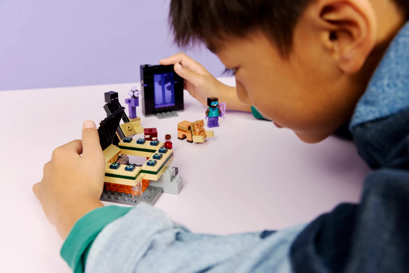 Reis naar de Nether en het End-portaal