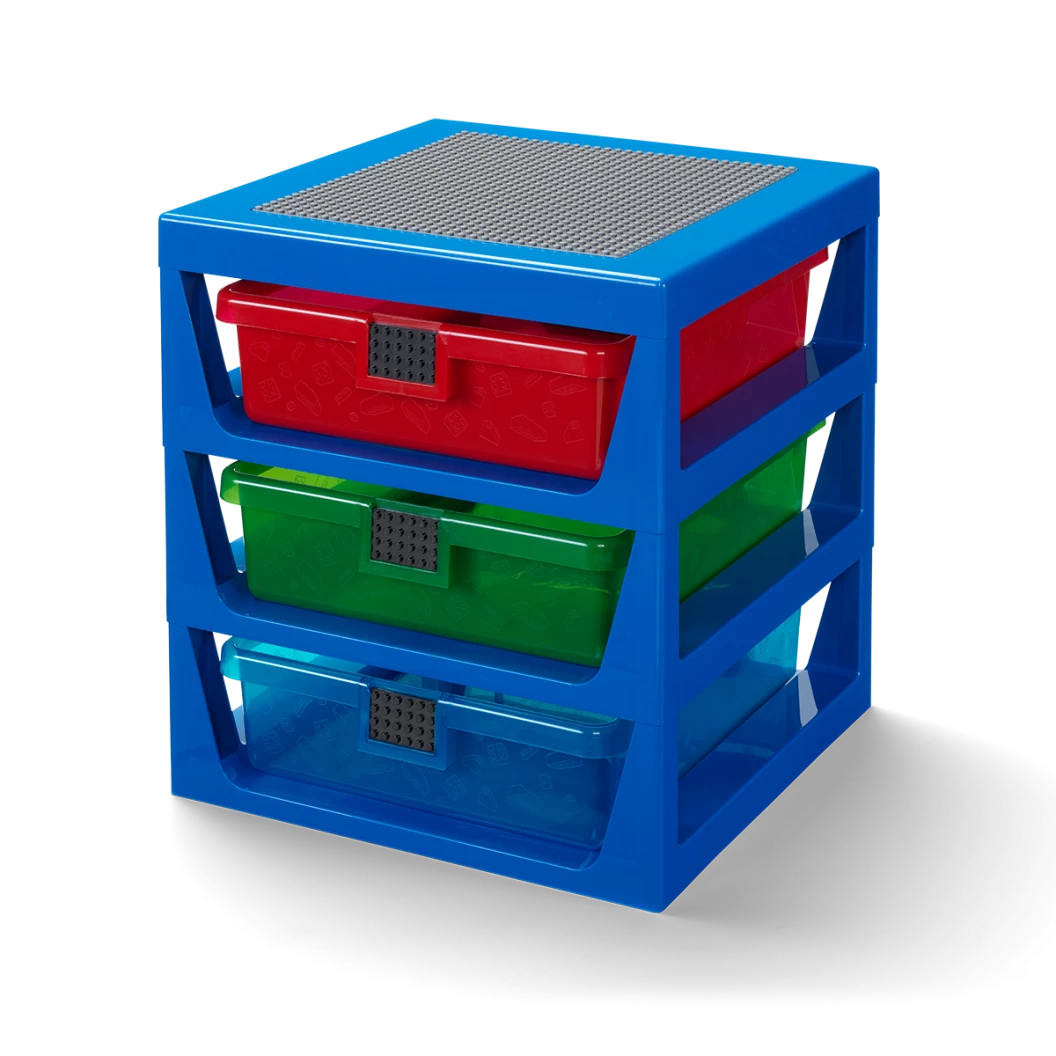 Transparant blauw LEGO ladenblok