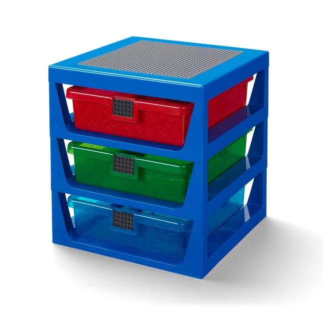 Transparant blauw LEGO ladenblok