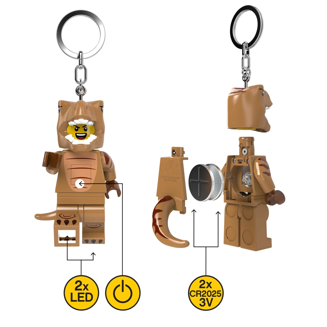 Fan in T. rex pak sleutellampje