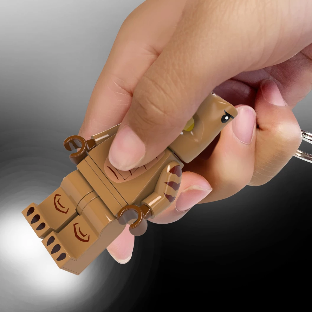 Fan in T. rex pak sleutellampje