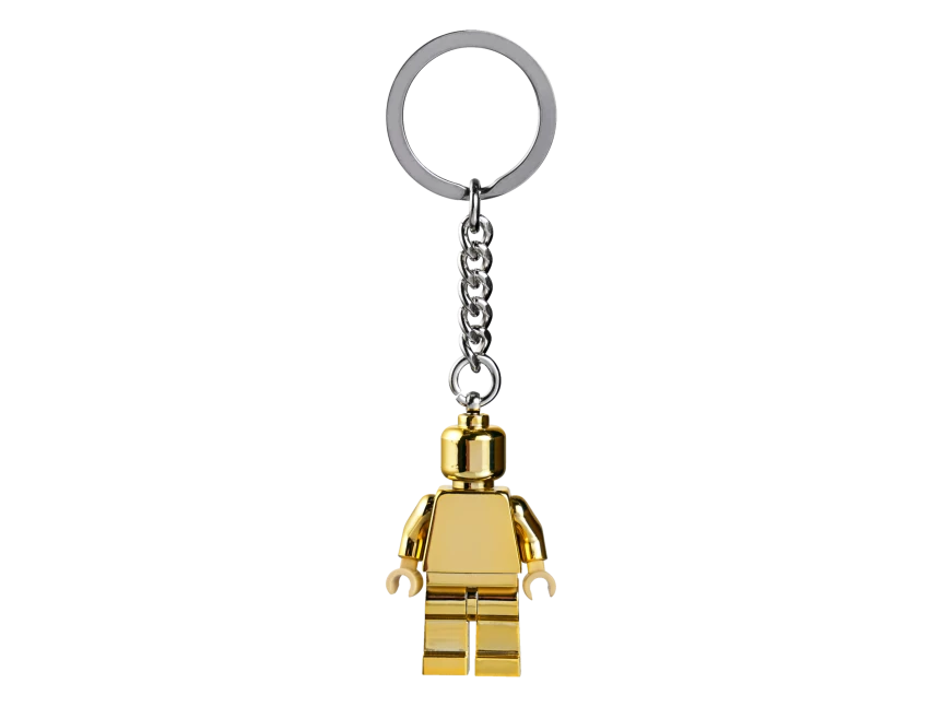 LEGO gouden minifiguursleutelhanger