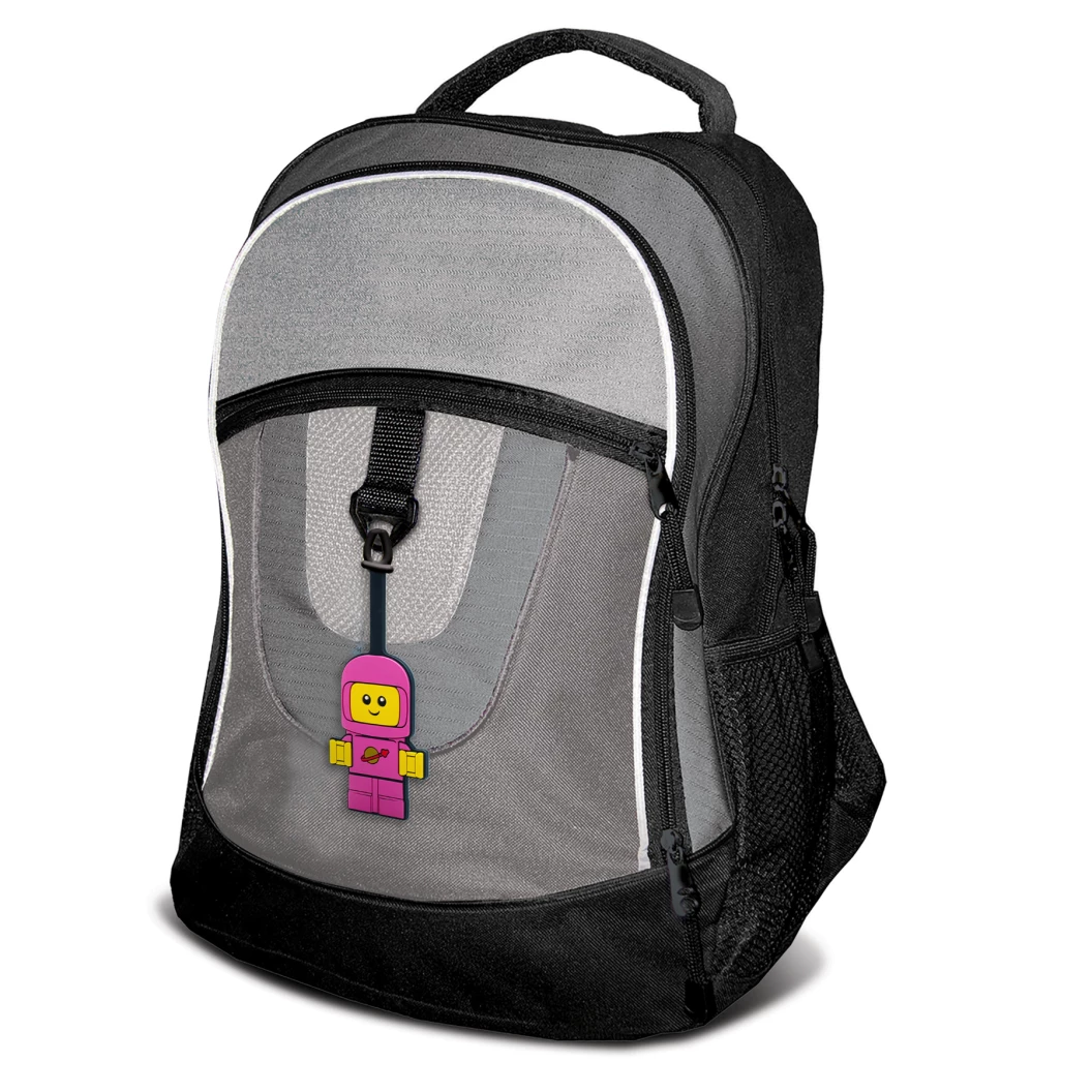 Ruimtebaby bagagelabel - roze