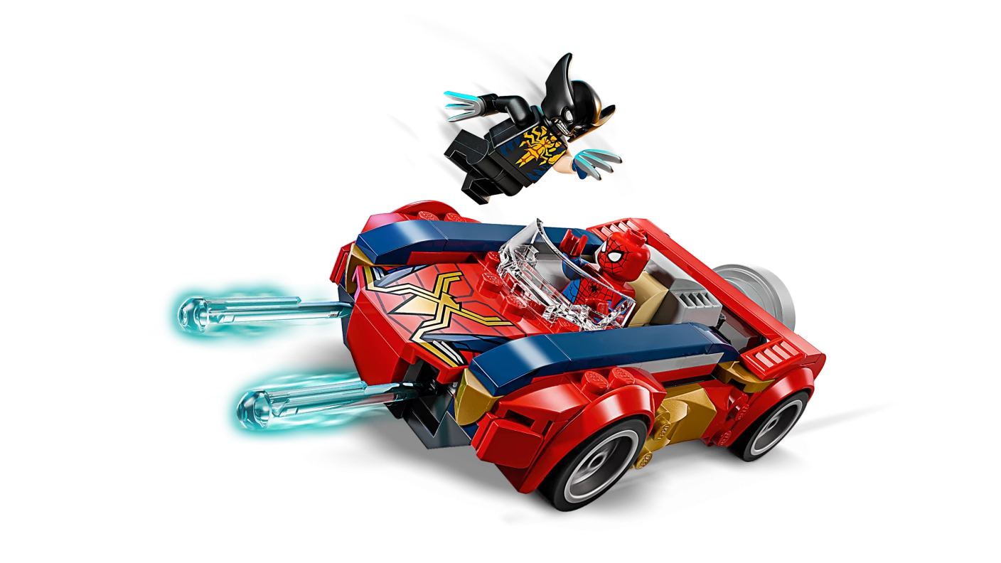 Spider-Man auto vs. Venomized Wolverine