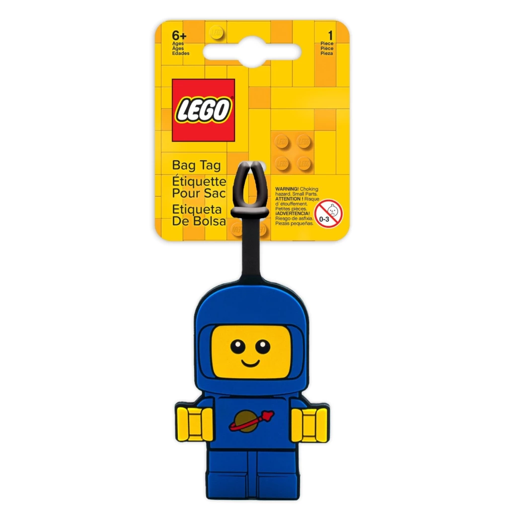 Ruimtebaby bagagelabel - blauw