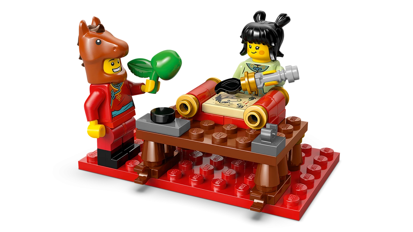 Display met galopperende paarden