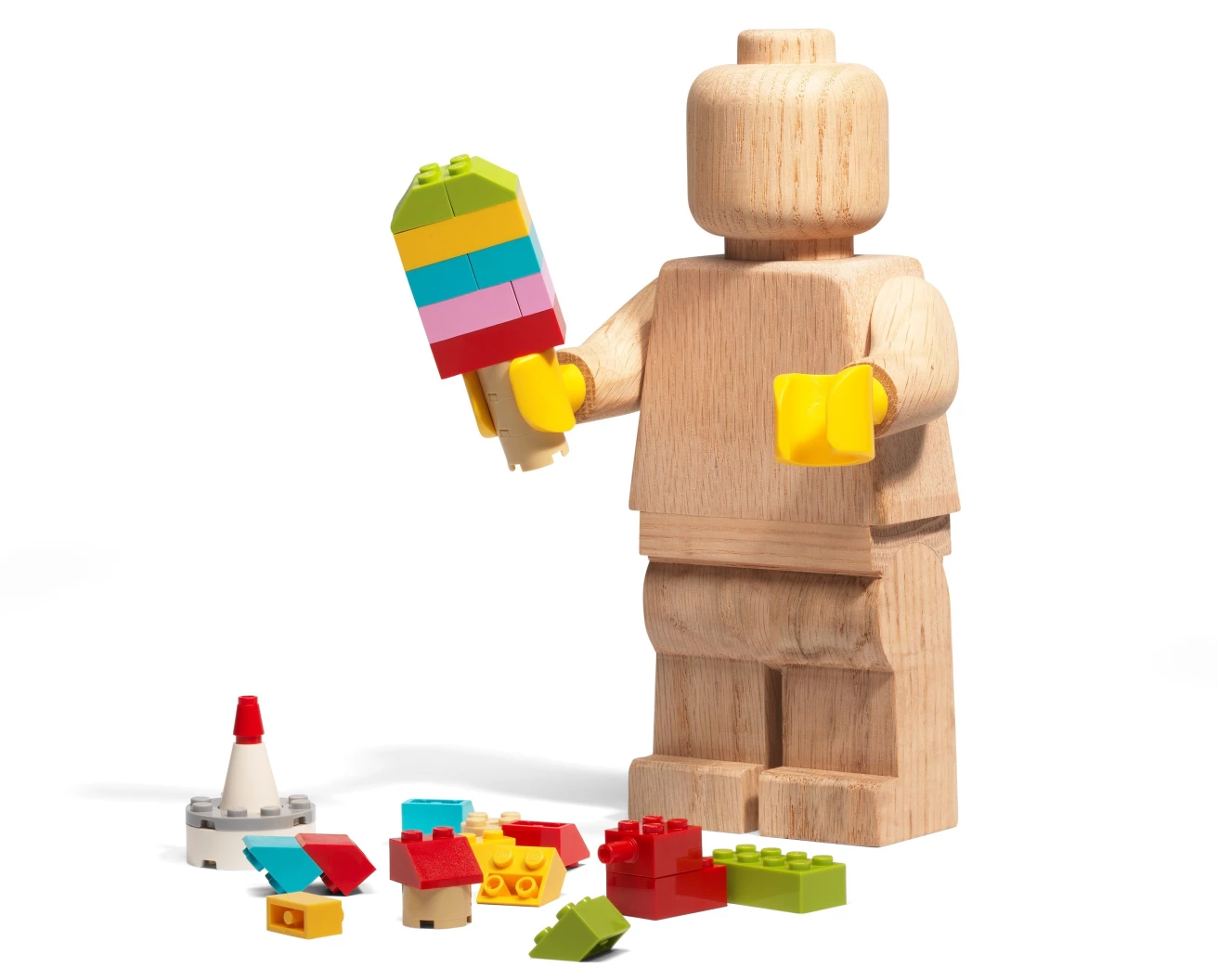 Houten minifiguur