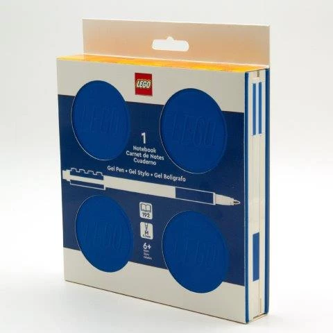 Afsluitbaar notitieboekje met gelpen - blauw