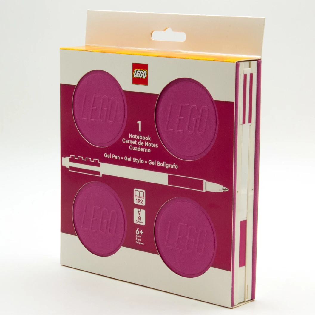 Afsluitbaar notitieboekje met gelpen - paars