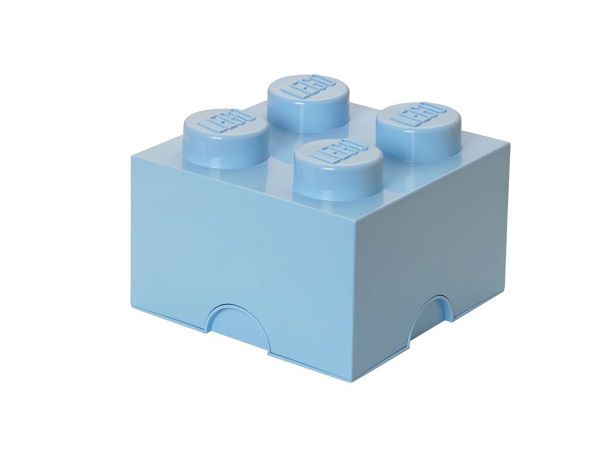 Opbergsteen met 4 noppen - lichtblauw