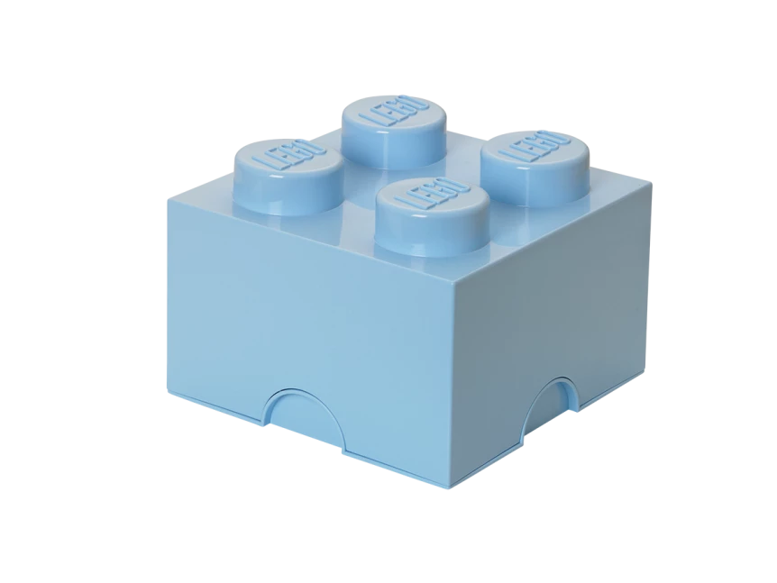 Opbergsteen met 4 noppen - lichtblauw