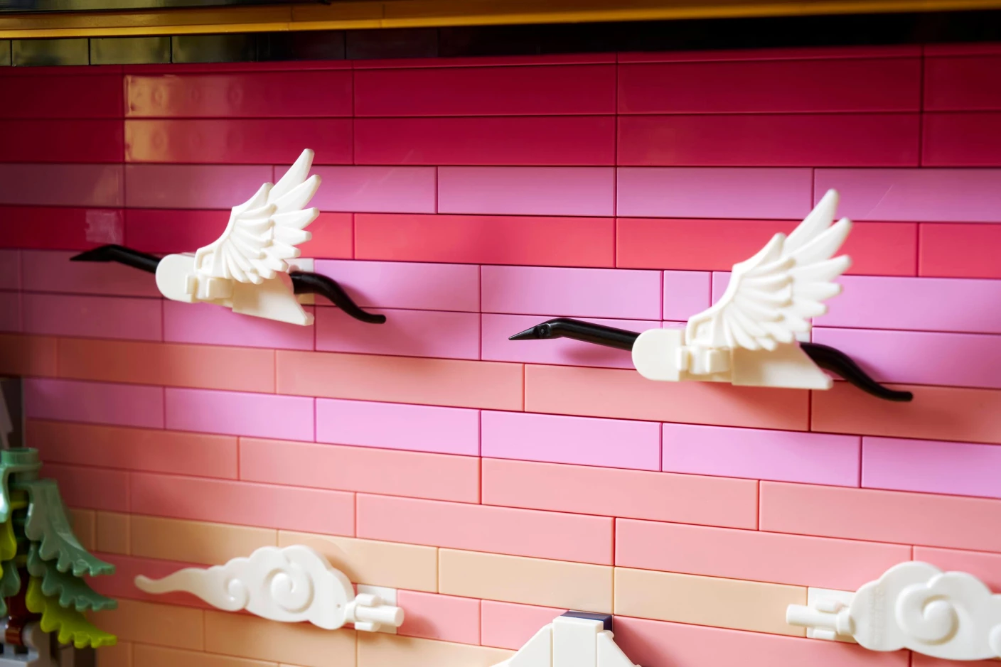 Landschap met Japanse kersenbloesems