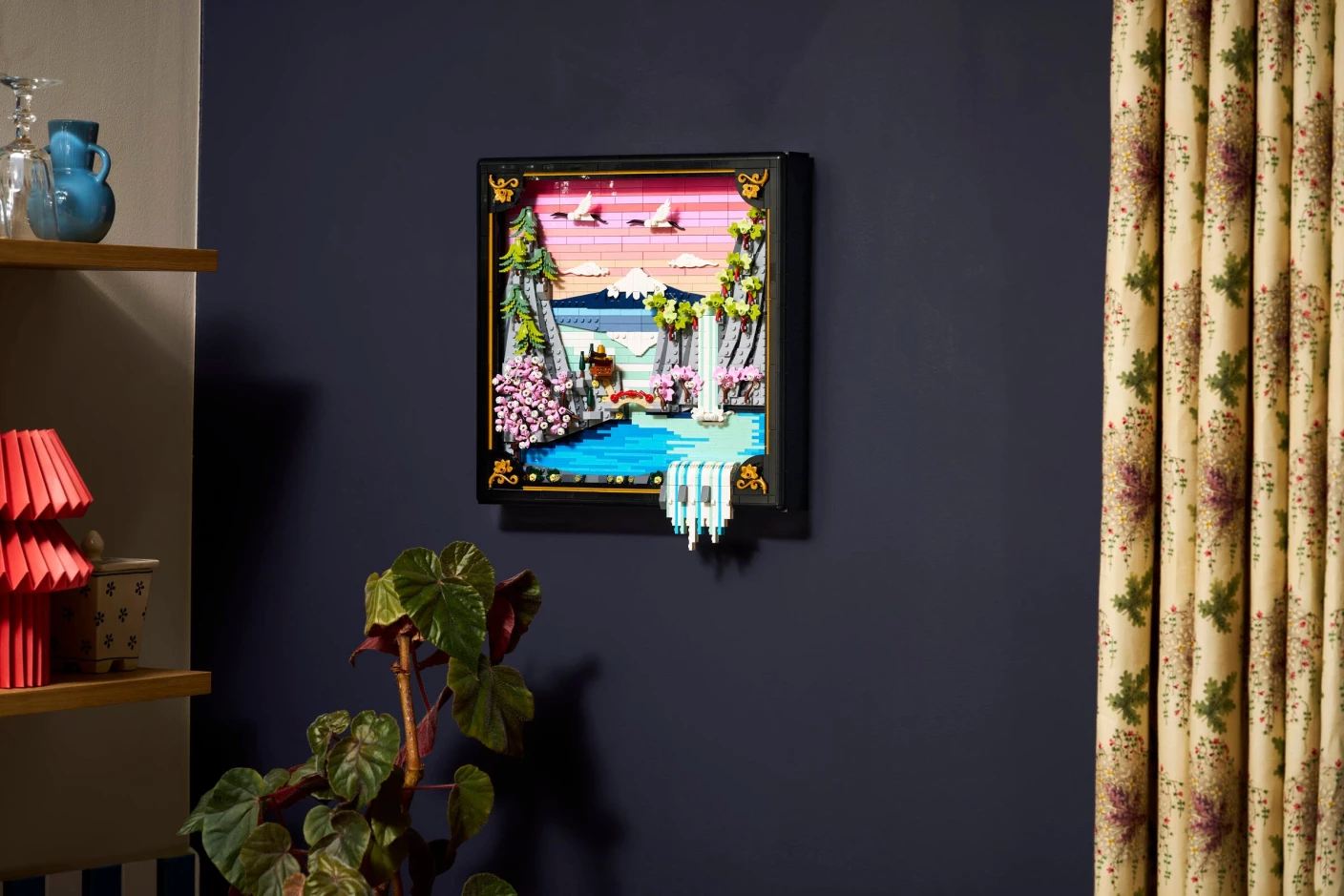 Landschap met Japanse kersenbloesems