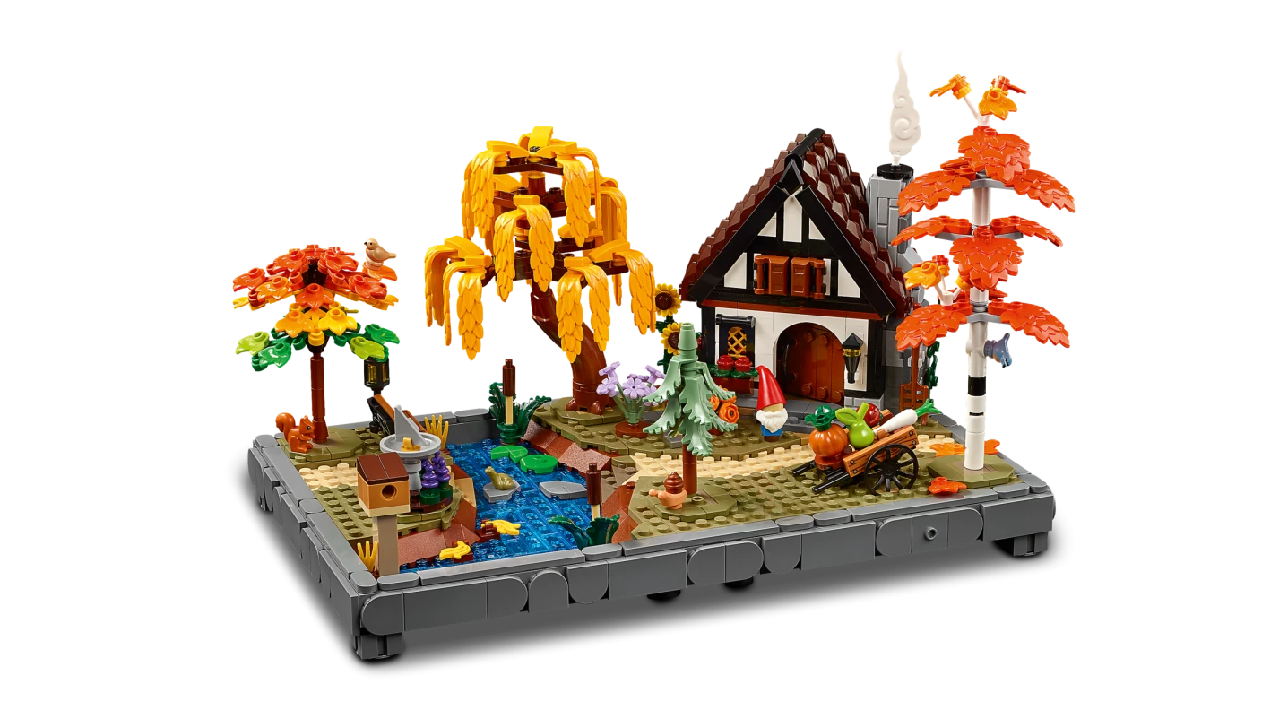 Herfsttuin met cottage