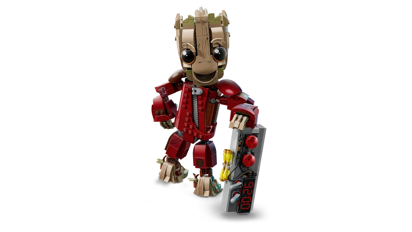 Groot in Ravager jumpsuit