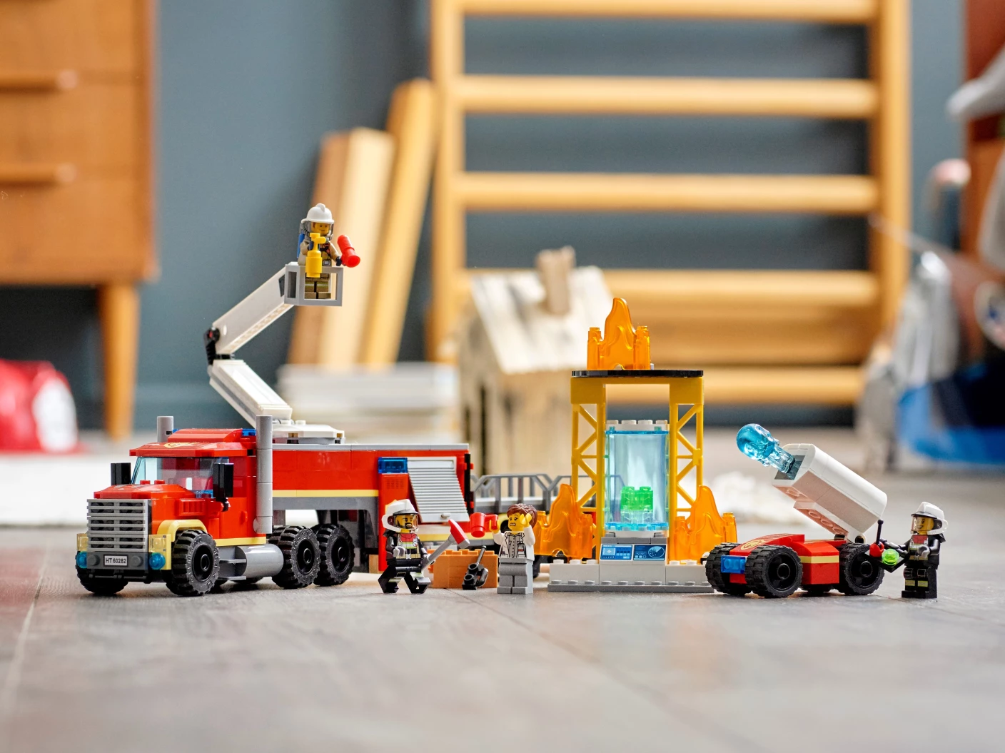 Grote ladderwagen