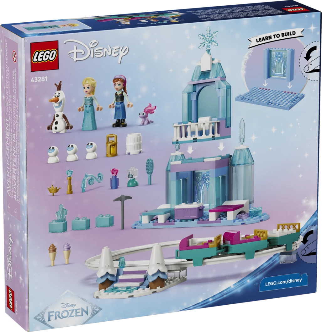 Elsa's ijskasteel en sneeuwrit