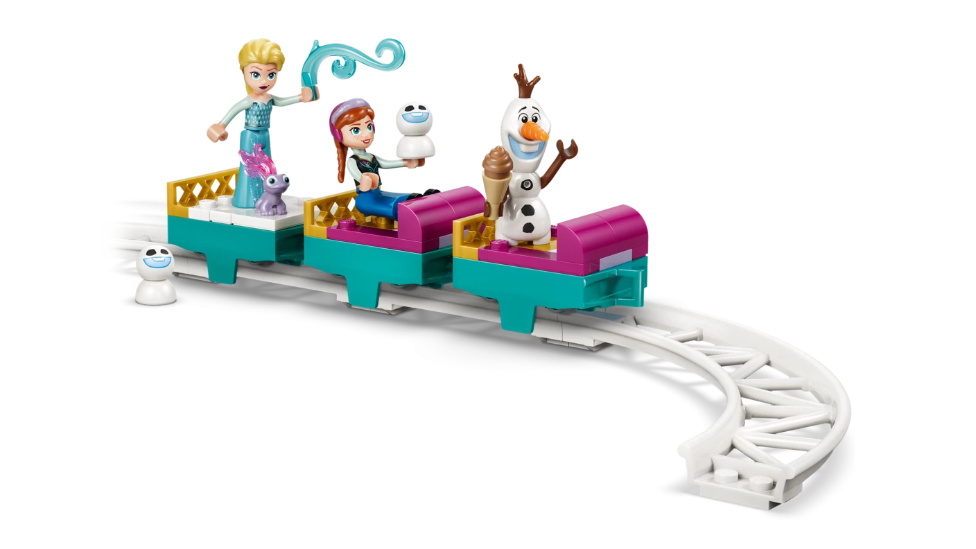 Elsa's ijskasteel en sneeuwrit