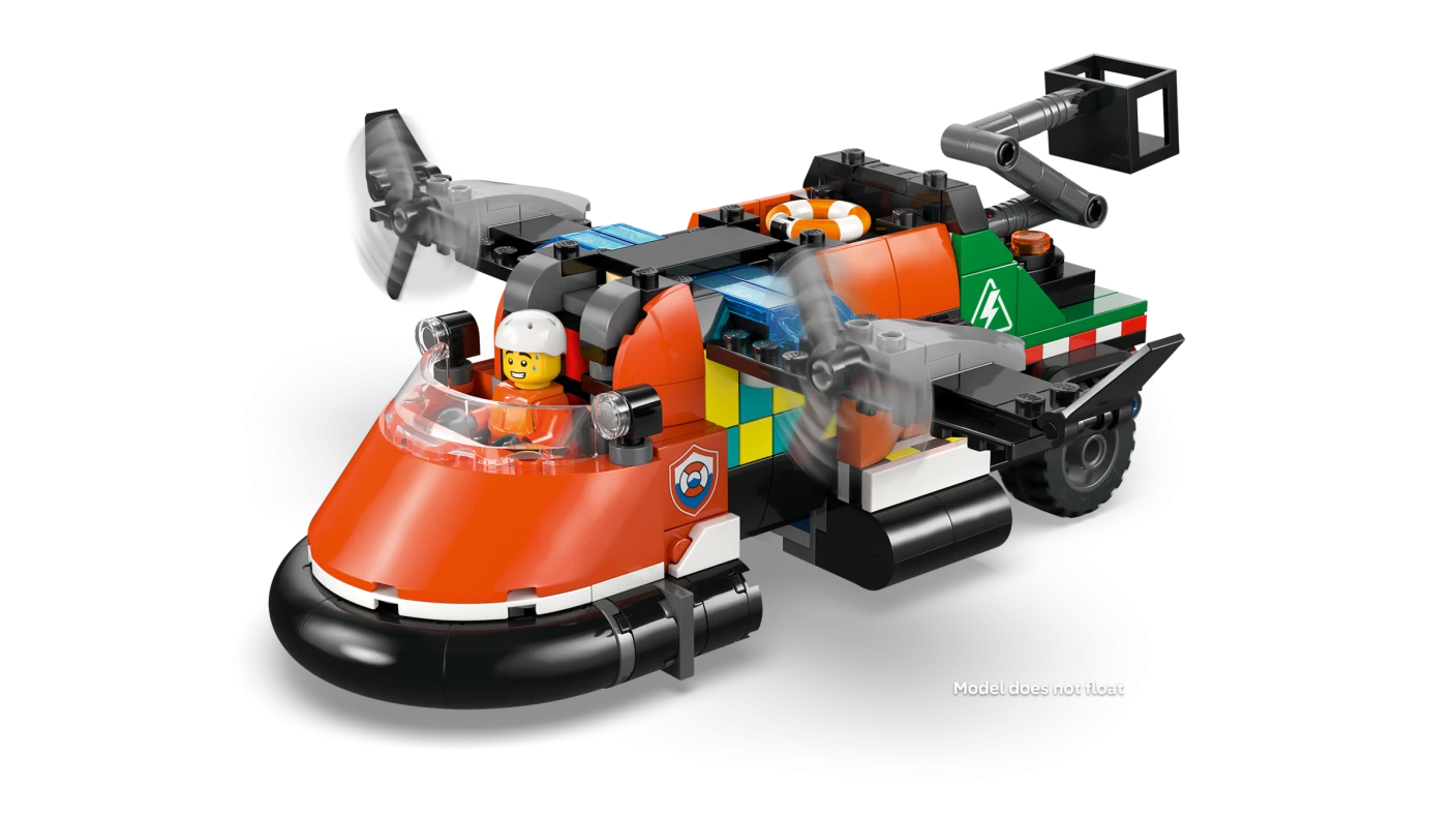 Vliegtuig, servicewagen en hovercraft remix