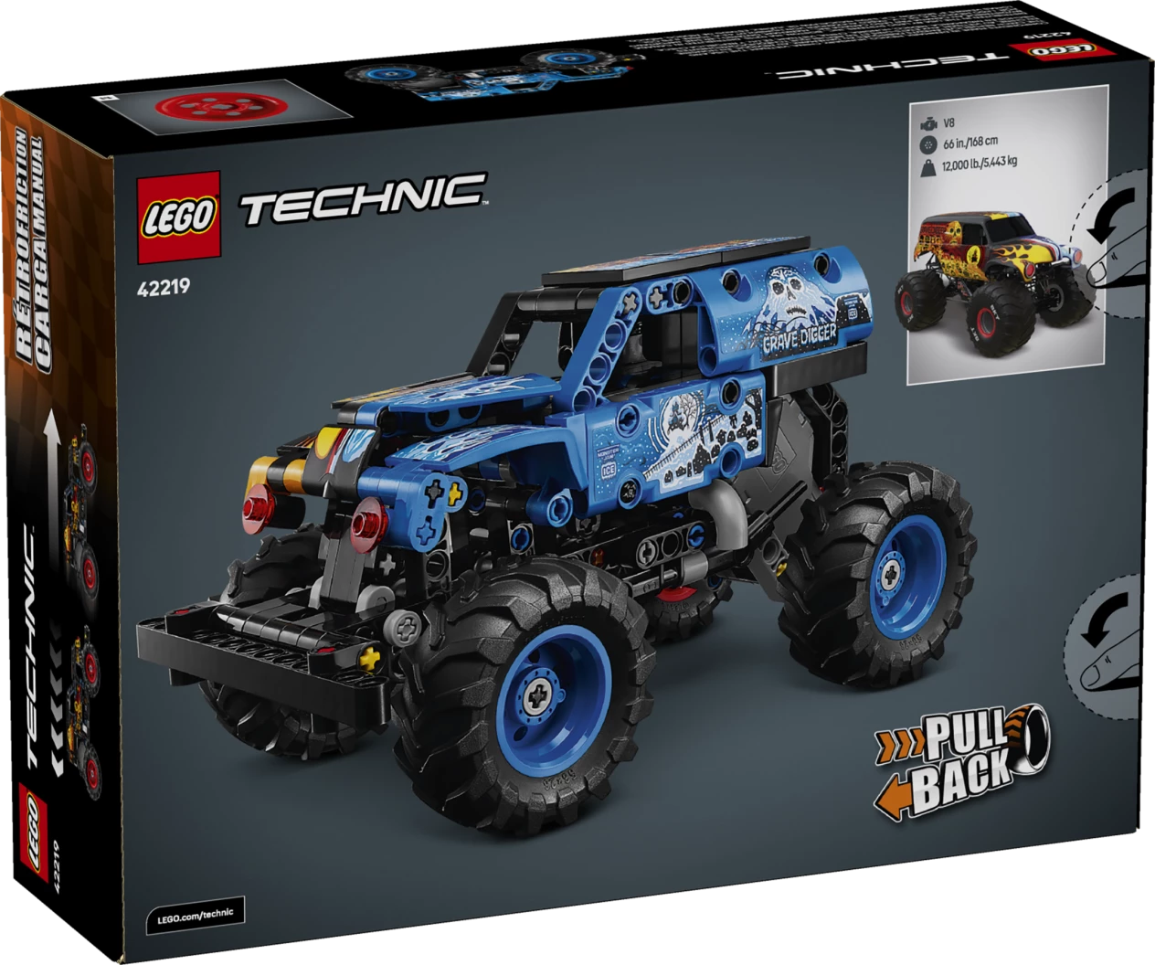 Monster Jam Grave Digger vuur en ijs