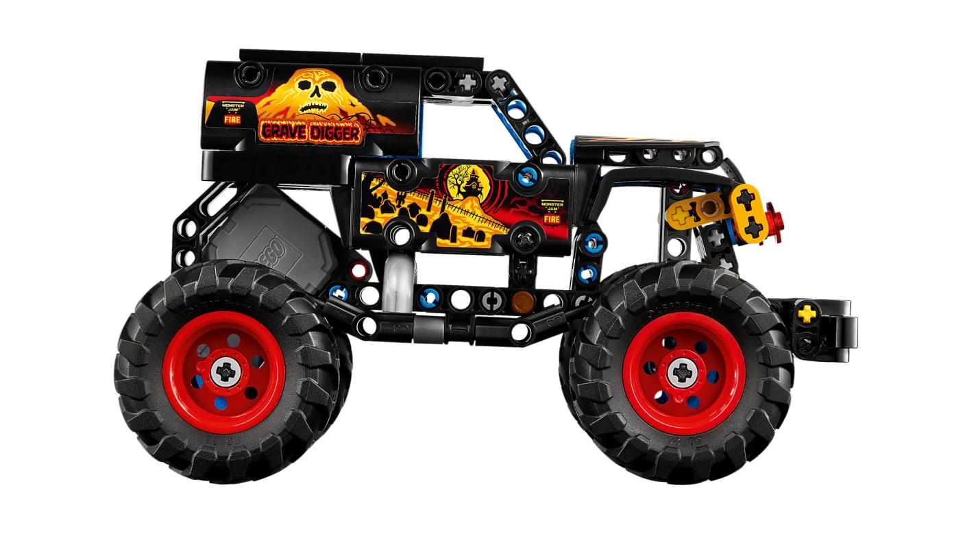 Monster Jam Grave Digger vuur en ijs